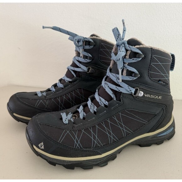 Vasque Coldspark UltraDry Women Size 8.5 Blue Waterproof Boots Thinsulate 200 gr - Picture 2 of 14